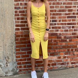 Bright Yellow Long Dress